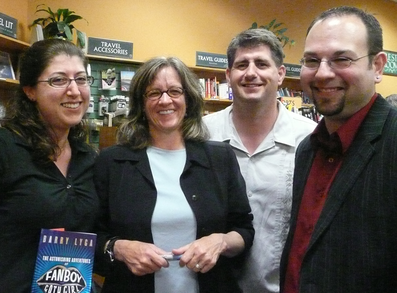 Robin, Michelle, Daanon, and me at Changing Hands.