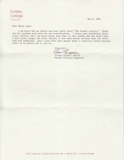 Eureka letter Eureka letter