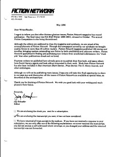 Fiction Network letters Fiction Network letters