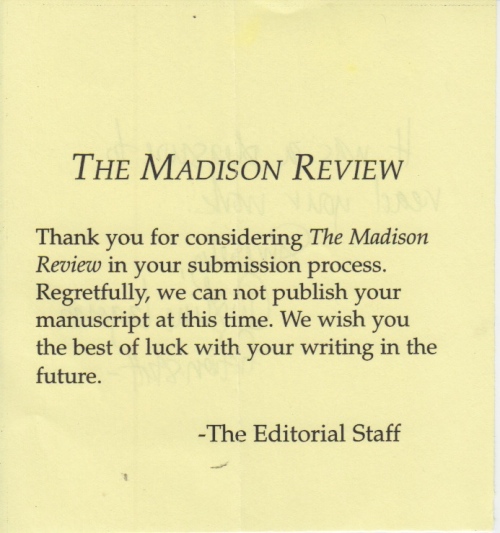 Madison Review front
