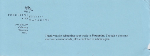 Porcupine rejection