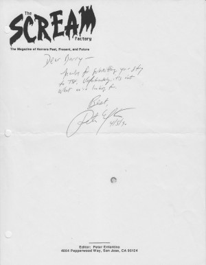 Scream Factory rejection Scream Factory rejection