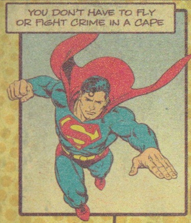 Superman close-up